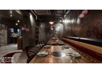臨安區(qū)燒烤店設(shè)計裝修-浙江國富裝飾