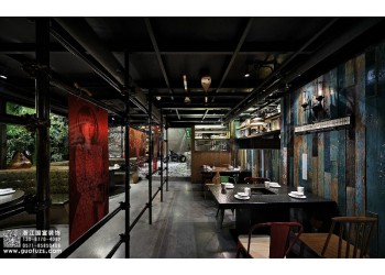 杭州上城區火鍋店設計裝修公司，工裝設計裝修就選浙江國富裝飾