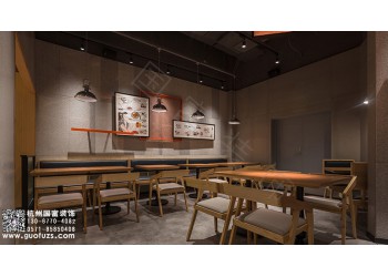 宜興市1000平方米料理店設計公司-浙江國富裝飾