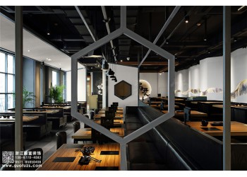 三墩龍湖天街火鍋店設(shè)計公司-浙江國富裝飾