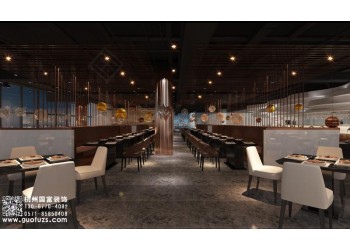 南潯區(qū)800平方米海鮮店設(shè)計(jì)裝修-浙江國富裝飾