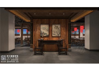 定海區(qū)200平方米快餐廳設(shè)計裝修-浙江國富裝飾