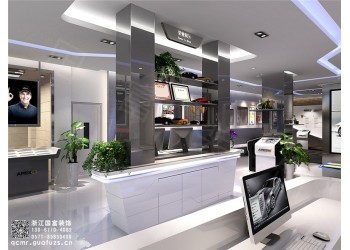 江北區(qū)400平方汽車美容店設(shè)計(jì)公司_浙江國(guó)富裝飾