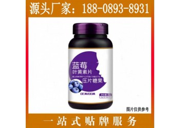 藍莓葉黃素酯壓片糖果加工貼牌委托生產廠商