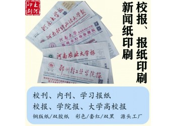 洛陽印刷職業學院招生海報，報紙版面設計