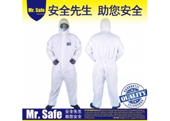 C1經(jīng)濟款覆膜連體防護服，防疫防護服，一次性防疫服