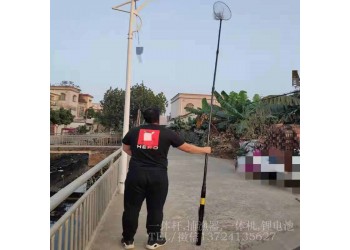 24電加強型一體桿,3.8米鋰電一體桿抄網