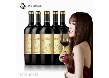IRENENA紅酒溫碧霞自創(chuàng)品牌進口法國葡萄酒海潮歌慕干紅
