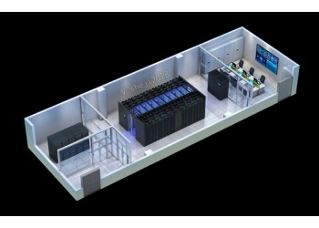 大連某高校實驗室機房效果圖制作|3D室內(nèi)俯視圖設計