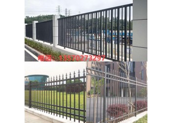 定制工業園產業園外墻鐵藝護欄 鋅鋼隔離欄桿防爬柵欄生產廠家