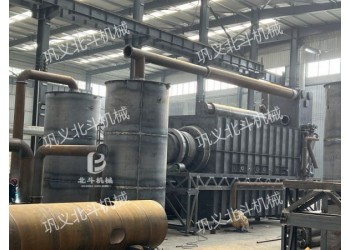 棉花桿高溫連續(xù)式炭化設備 秸稈麻稈碳化爐 環(huán)保無煙生產好